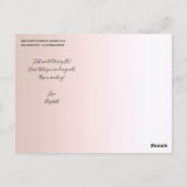 Carte Postale Mignon Lama Féminin Paillettes Champagne Pensées P (Dos)