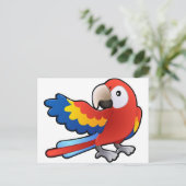 Carte Postale mignon Macaw Parrot (Debout devant)