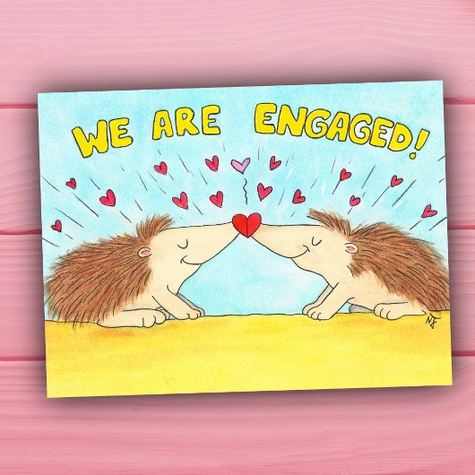Carte Postale Mignon "Nous sommes fiancés ! "