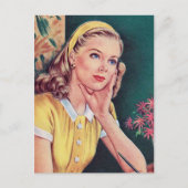 Carte Postale mignon rétro lettre vintage (Devant)