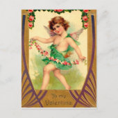 Carte Postale mignon vintage cupide Valentine (Devant)