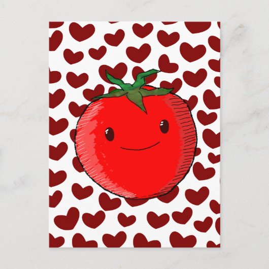 Carte Postale Mignonette Cartoon Tomato Lover (Devant)