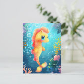 Carte Postale Mignonne bébé cheval de mer, Croisière (Debout devant)