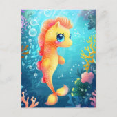 Carte Postale Mignonne bébé cheval de mer, Croisière (Devant)