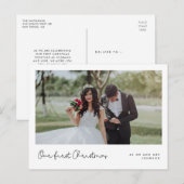 Carte Postale Mignonne caprice Notre première photo de Noël (Devant / Derrière)