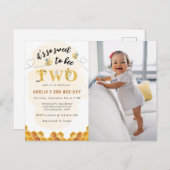 Carte Postale Mignonne C'est tellement doux d'être deux Annivers (Devant / Derrière)