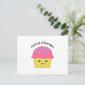 Carte Postale Mignonne comme un gâteau de cupcake (Debout devant)