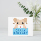 Carte Postale mignonne dame de rat (Debout devant)