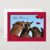 Carte postale mignonne de jour de Valentines (Devant / Derrière)