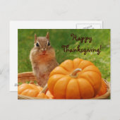 Carte postale mignonne de tamia de bon (Devant / Derrière)