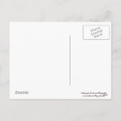 Carte postale mignonne de tamia de bon (Dos)