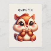 Carte Postale Mignonne Écureuil manqué (Devant)