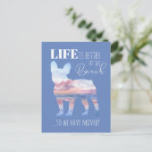 Carte Postale Mignonne French Bulldog Nouvelle Adr (Debout devant)