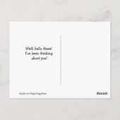 Carte Postale Mignonne Golden Retriever Chien sur la clôture Pen (Dos)