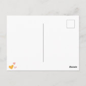 Carte Postale Mignonne Hérisson Penser À Vous (Dos)