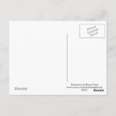 Carte Postale Mignonne infirmière de chat, rappel de rendez-vous (Dos)