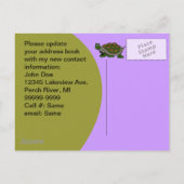 Carte postale mignonne j'ai déplacé la nouvelle (Dos)