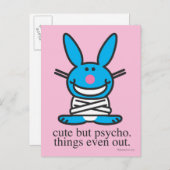 Carte Postale Mignonne mais psycho (Devant / Derrière)