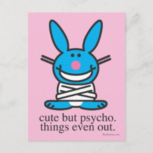 Carte Postale Mignonne mais psycho