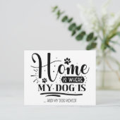 Carte Postale Mignonne Maison Amusante Moderne C'Est Là Que Le C (Debout devant)