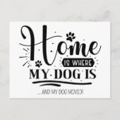 Carte Postale Mignonne Maison Amusante Moderne C'Est Là Que Le C (Devant)