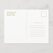 Carte Postale Mignonne Nous sommes engagés Faire-part Fiançaille (Dos)