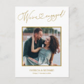 Carte Postale Mignonne Nous sommes engagés Faire-part Fiançaille (Devant)