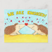 Carte Postale Mignonne "Nous sommes fiancés ! " (Devant)