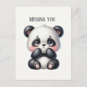 Carte Postale Mignonne Ours de panda (Devant)