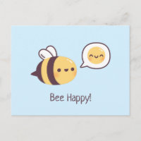Mignonne petite abeille doodle abeille heureuse