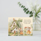 Carte Postale Mignonne petite souris que nous avons déplacée | (Debout devant)