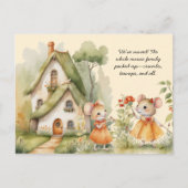 Carte Postale Mignonne petite souris que nous avons déplacée | (Devant)