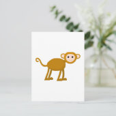 Carte Postale Mignonne singe. (Debout devant)