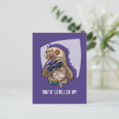 Carte Postale Mignonne Sloth, Vous Avez Été Leveled Up ! Caricat (Debout devant)