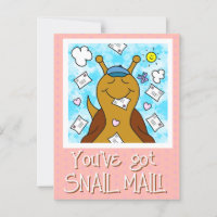 Carte postale mignonne Snail You've got Mail