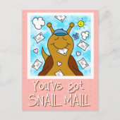 Carte postale mignonne Snail You've got Mail (Devant)