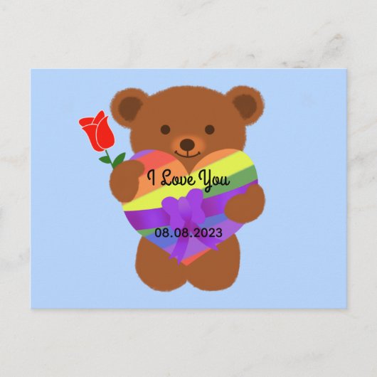 Carte postale mignonne Teddy Bear #2 (Devant)