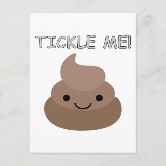 Carte Postale Mignonne Tickme Poop Emoji (Devant)