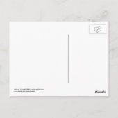 Carte postale mignonne Whimsical Black & White Cow (Dos)