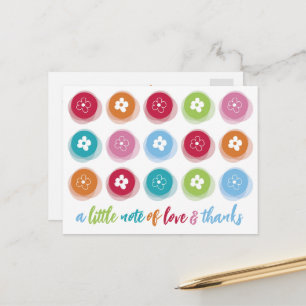 Carte Postale Mignonnes Maisies En Colorful Dots Fuzzy Anniversa