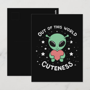 Carte Postale Mignonnité Hors De Ce Monde