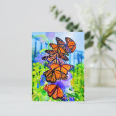 Carte Postale Migration Monarque Aquarelle ~ Sauver Le Monarque (Debout devant)