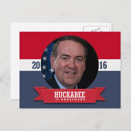 CARTE POSTALE MIKE HUCKABEE 2016 (Devant / Derrière)