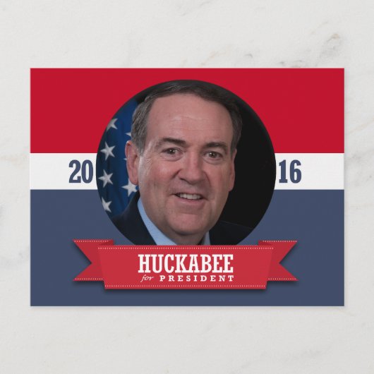 CARTE POSTALE MIKE HUCKABEE 2016 (Devant)