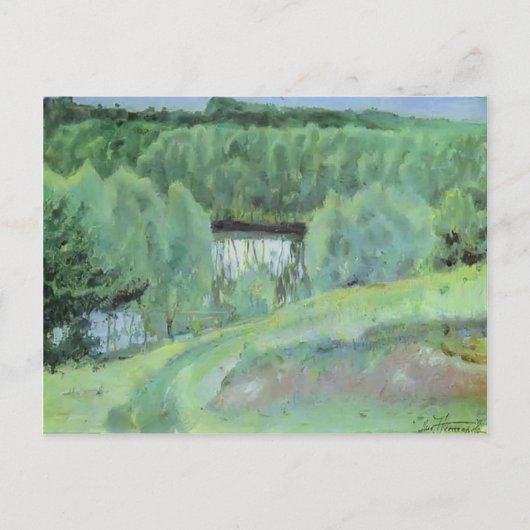 Carte Postale Mikhail Nesterov - Pond (Devant)