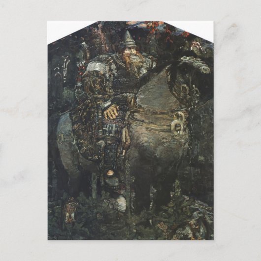 Carte Postale Mikhail Vrubel-Bogatyr (Devant)