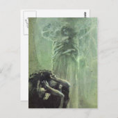 Carte Postale Mikhail Vrubel- Démon et Ange avec l'Âme de Tamara (Devant / Derrière)