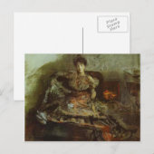 Carte Postale Mikhail Vrubel - Portrait de Nadejda Zabela (Devant / Derrière)