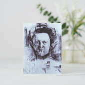 Carte Postale Mikhail Vrubel - Portrait de Valentina Usoltseva (Debout devant)