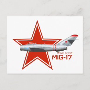 Carte Postale Mikoyan Guervich MiG-17